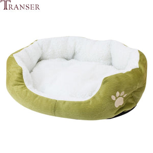 Transer Warm Double-Cushion Dog Puppy Bed Soft Fleece Dog House  Pet Bed for Dog and Cat Dog Kennel Drop shipping 90611