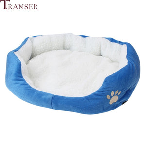 Transer Warm Double-Cushion Dog Puppy Bed Soft Fleece Dog House  Pet Bed for Dog and Cat Dog Kennel Drop shipping 90611