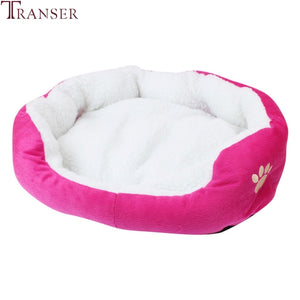 Transer Warm Double-Cushion Dog Puppy Bed Soft Fleece Dog House  Pet Bed for Dog and Cat Dog Kennel Drop shipping 90611