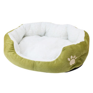 Transer Warm Double-Cushion Dog Puppy Bed Soft Fleece Dog House  Pet Bed for Dog and Cat Dog Kennel Drop shipping 90611