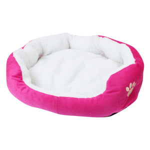 Transer Warm Double-Cushion Dog Puppy Bed Soft Fleece Dog House  Pet Bed for Dog and Cat Dog Kennel Drop shipping 90611