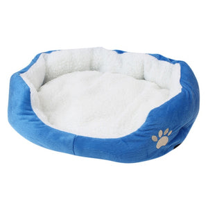 Transer Warm Double-Cushion Dog Puppy Bed Soft Fleece Dog House  Pet Bed for Dog and Cat Dog Kennel Drop shipping 90611